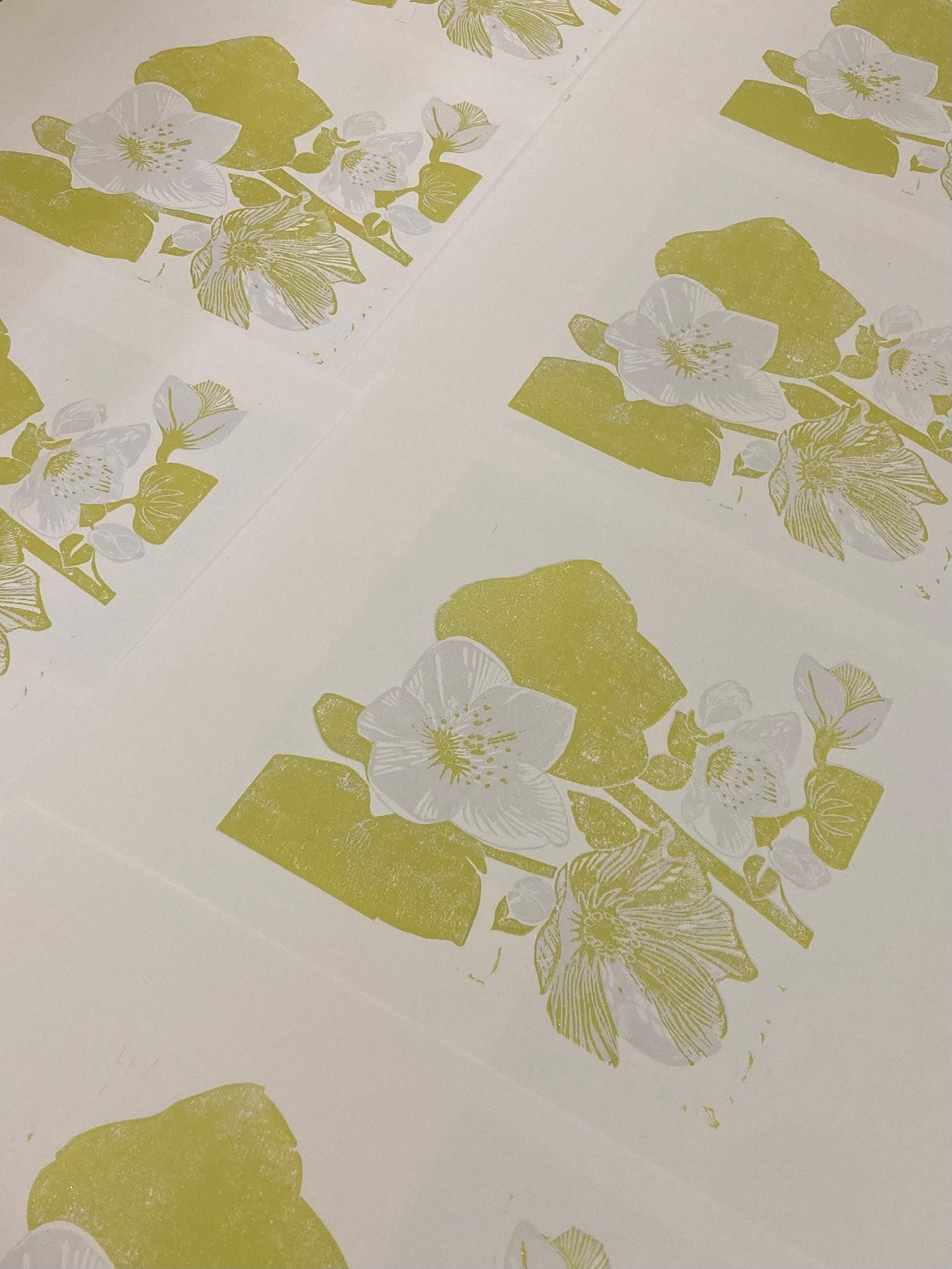 Hellebore - Linocut Print