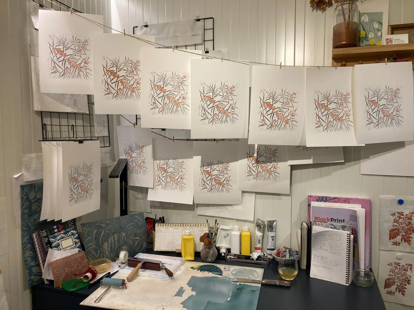 Linocut Printmaking Workshops with Eve Sladdin