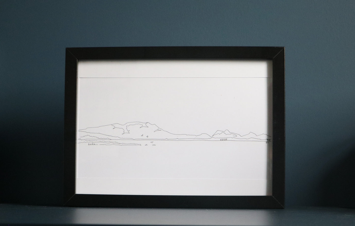 Edinburgh & the Pentlands [Line Drawing]