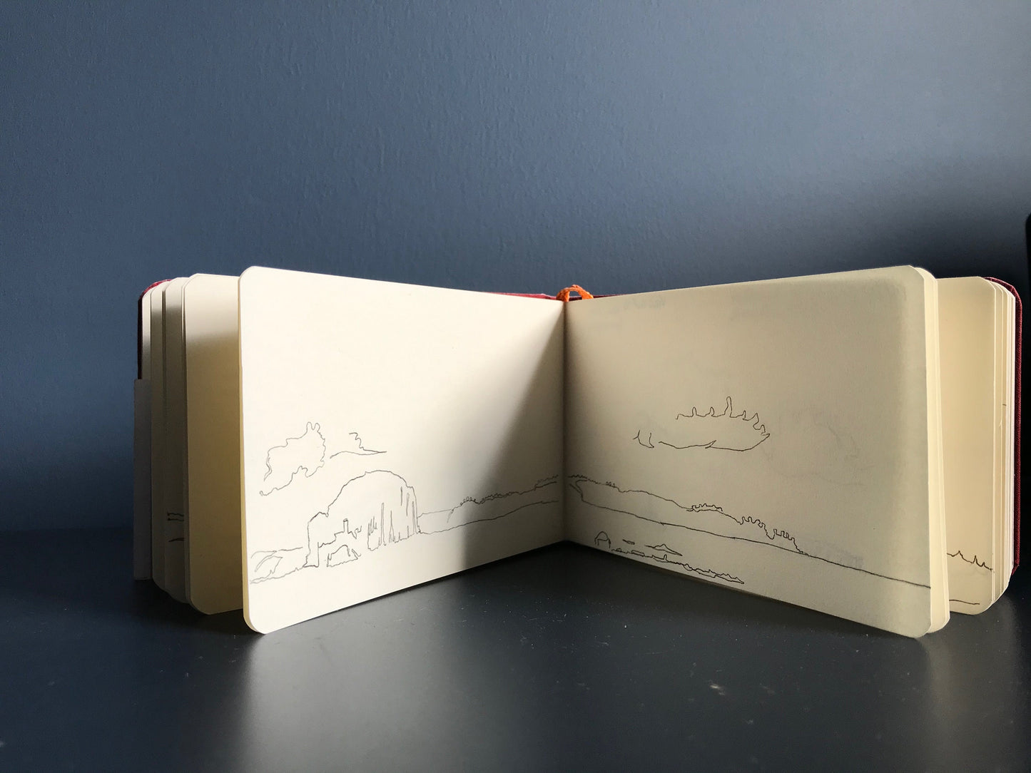 The Bass Rock & The Isle of May [Line Drawing]