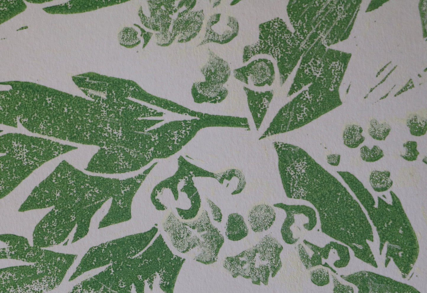 Hawthorn Blossom (Large) - Linocut Print