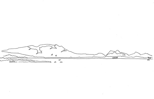 Edinburgh & the Pentlands [Line Drawing]