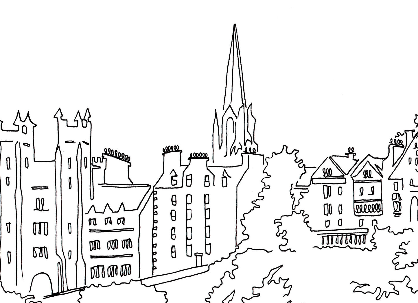 The Mound & Ramsay Gardens, Edinburgh