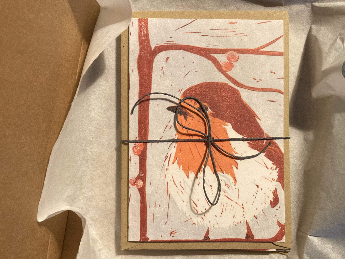 Jolly Robin Christmas Cards - 4 Card Bundle