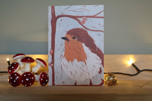 Jolly Robin Christmas Cards - 4 Card Bundle