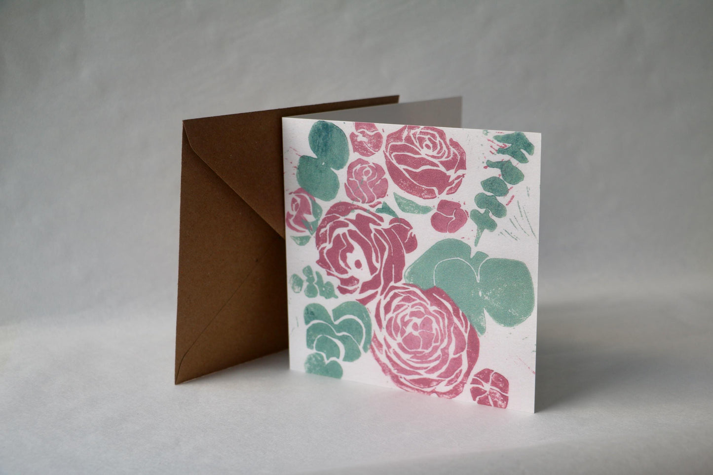 Ranunculus and Eucalyptus - 4 Card Bundle