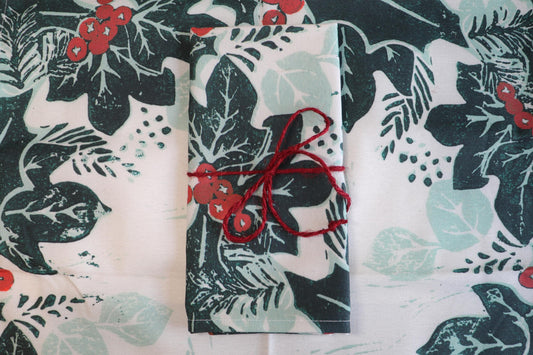 Christmas Wreath - Tea Towel