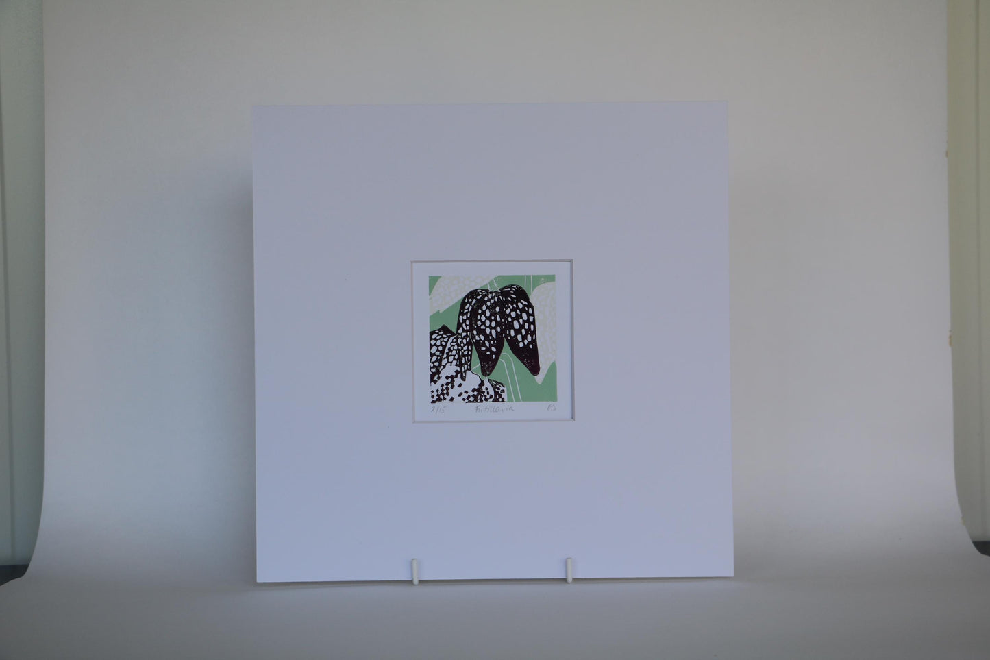 Fritillaria - Linocut Print